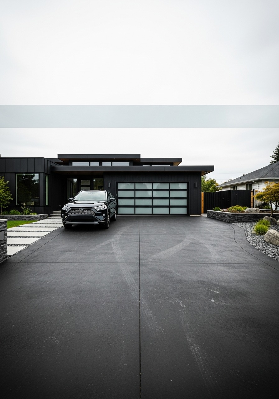Black Concrete Driveway: What to Expect Before You Commit